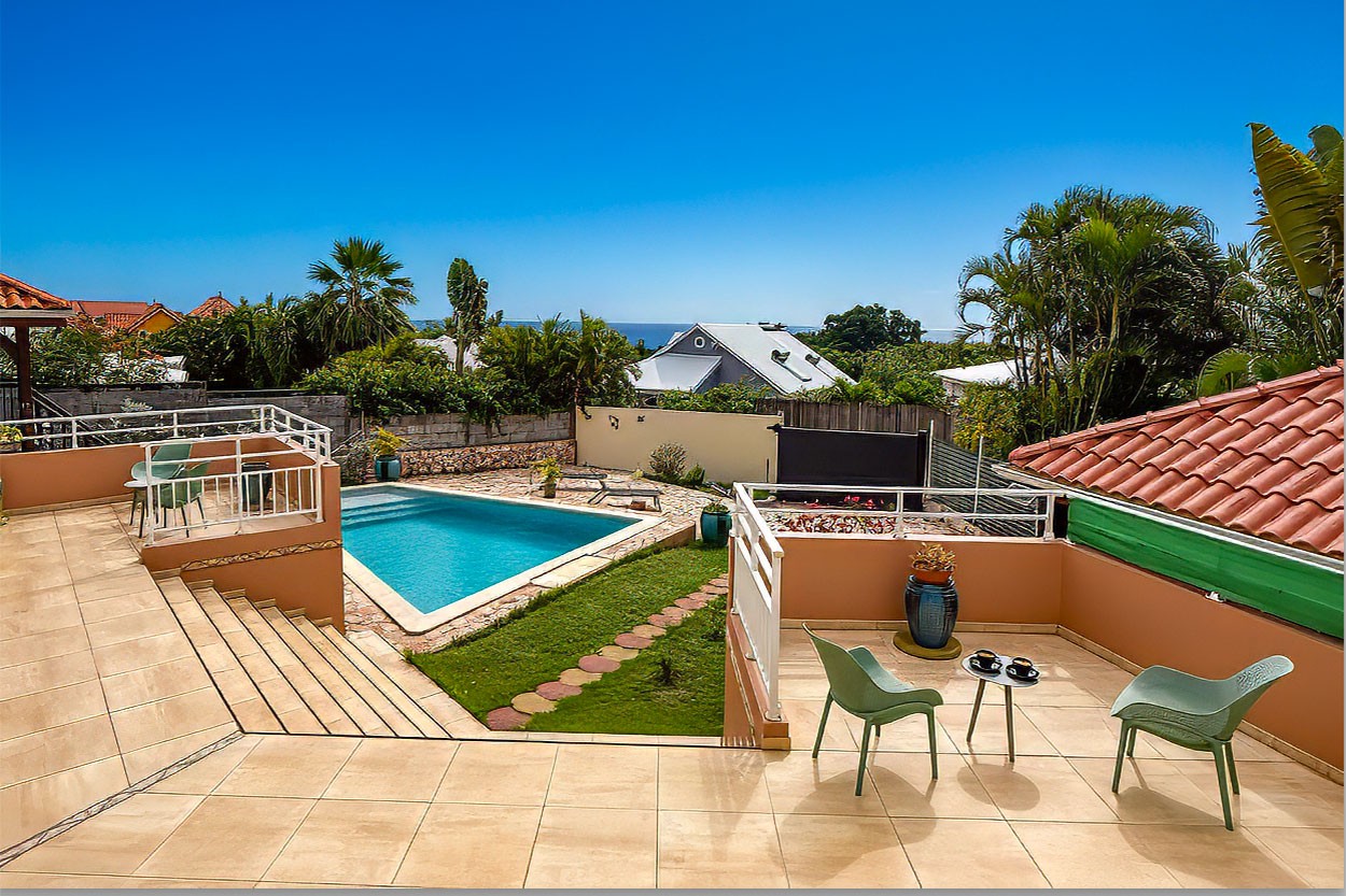 Villa PONT CAFE 3 chambres Location Sainte-Luce Martinique vue mer - 